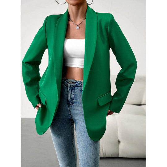 Damen Blazer Offen Mit Tailliertem Schnitt