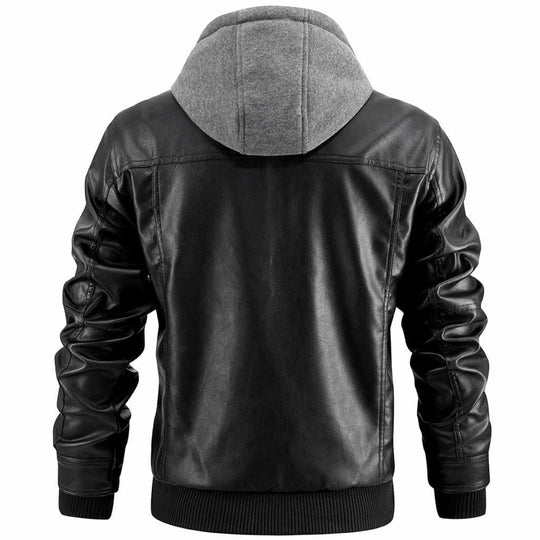 Herren Jacke Mit Kapuze Und Klassischem Schnitt