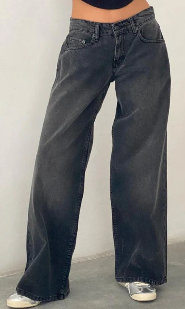 Damen Stretch Jeans Mit Niedriger Taille