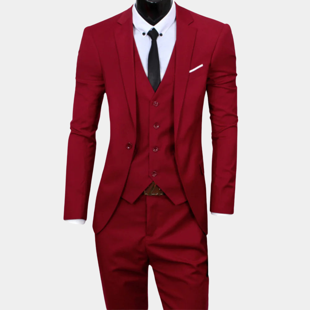 Herren Anzug Dreiteilig Slim Fit Für Hochzeit Und Feste