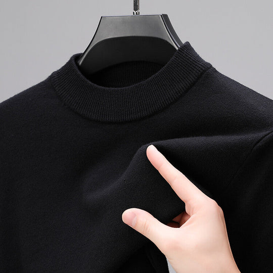 Herren Pullover Mit Elegantem Saum Und Klassischem Schnitt