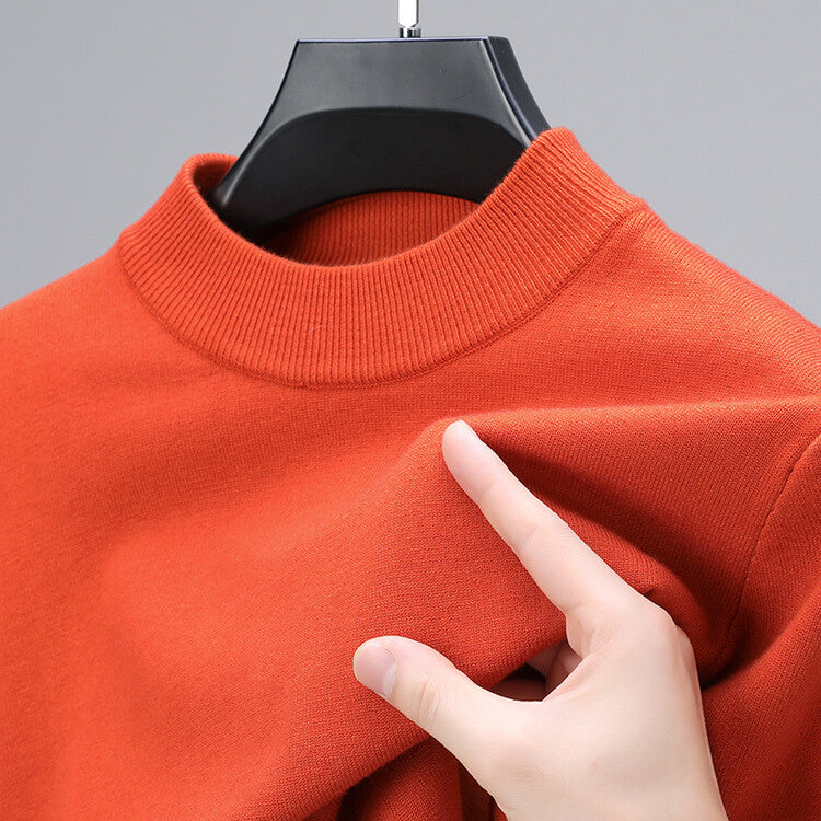 Herren Pullover Mit Elegantem Saum Und Klassischem Schnitt