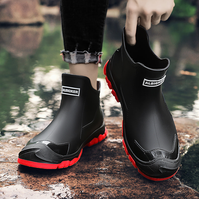 Herren Regenstiefel Mit Rutschfester Sohle