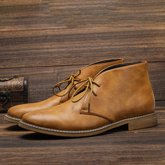 Herren Lederstiefel Mit Klassischem Schnitt