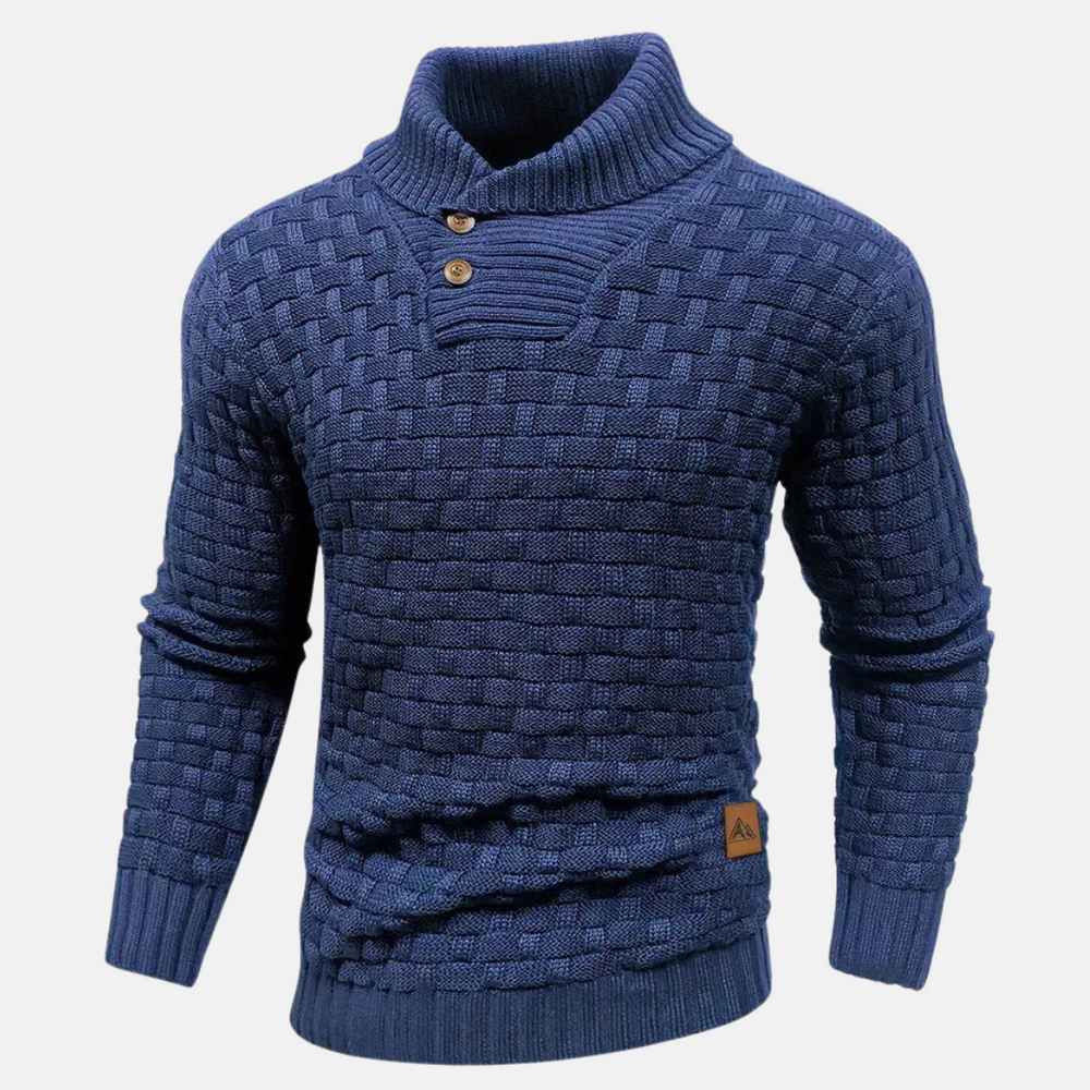 Herren Klassischer Strickpullover Mit Modernem Design