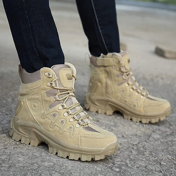 Herren Trekkingstiefel Mit Robuster Sohle