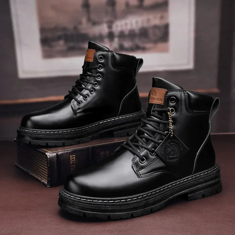 Herren Schnürstiefel Mit Klassischem Design Und Rutschfester Sohle