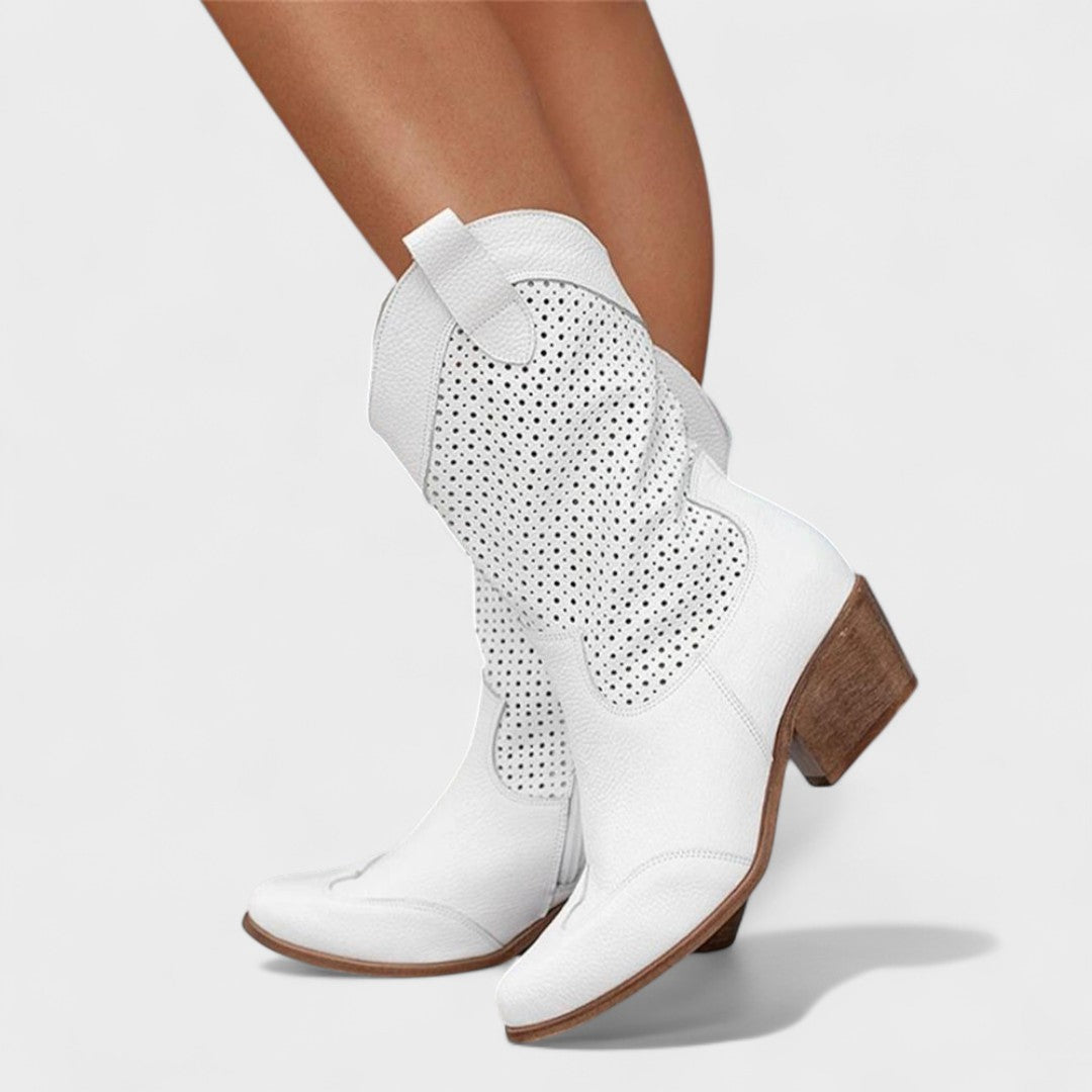 Damen Stiefel Mit Western Design Und Modernem Schnitt