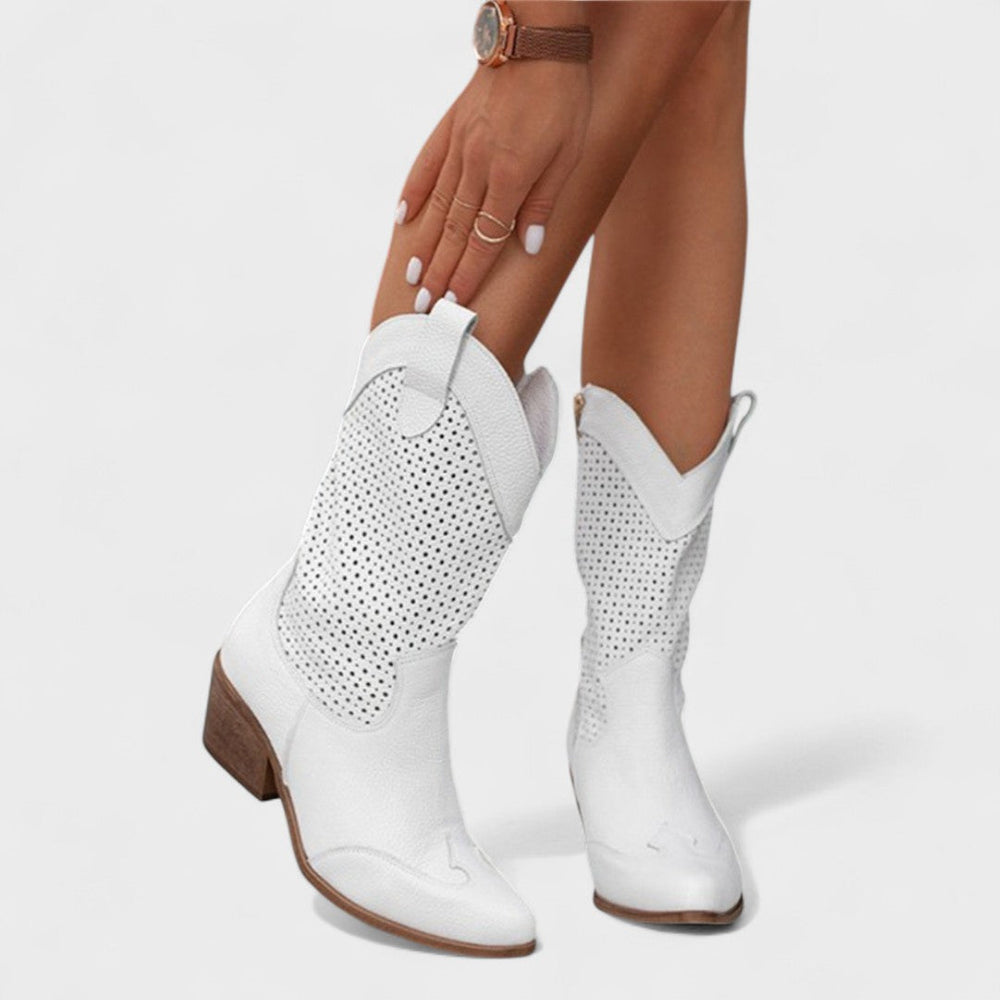 Damen Stiefel Mit Western Design Und Modernem Schnitt