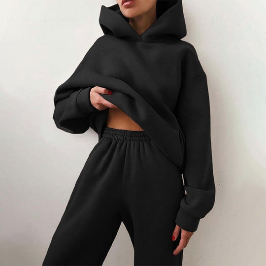Damen Jogging Set Mit Pullover Und Hose