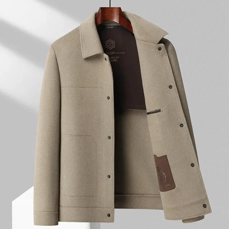 Herren Wolljacke Mit Klassischem Schnitt