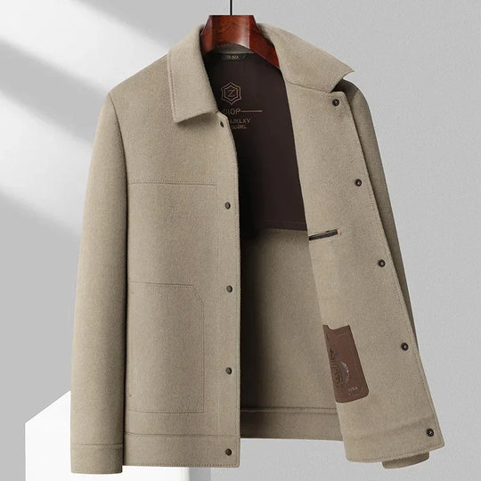 Herren Wolljacke Mit Klassischem Schnitt