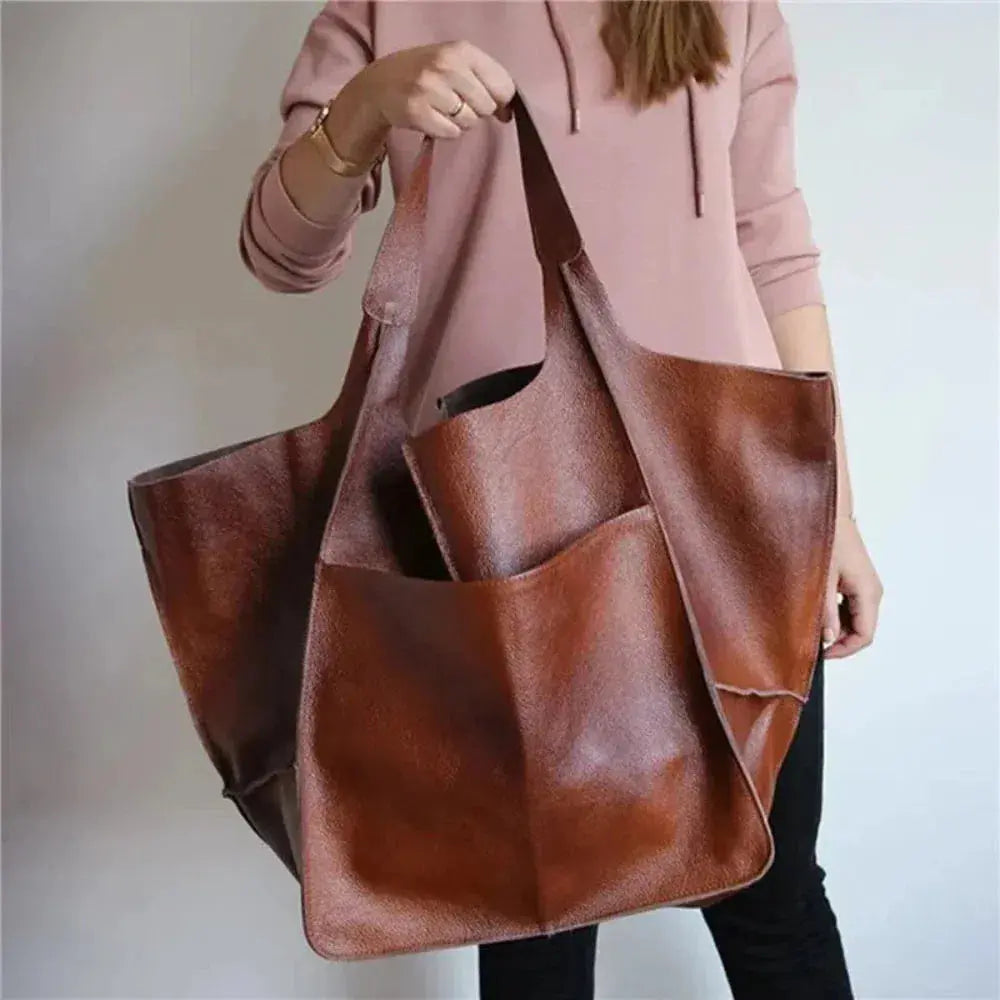 Geräumige Henkeltasche mit Vintage-Charme für Damen