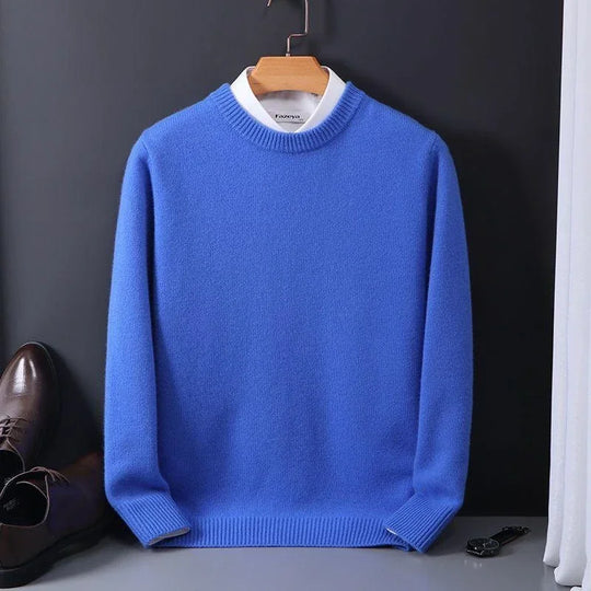 Herren Kaschmirpullover Mit Klassischem Design