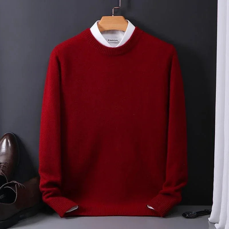 Herren Kaschmirpullover Mit Klassischem Design