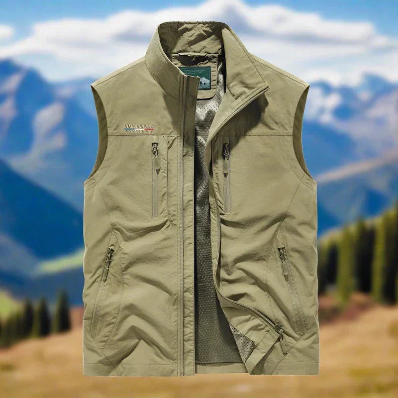 Herren Outdoor Weste Mit Vielseitigem Design