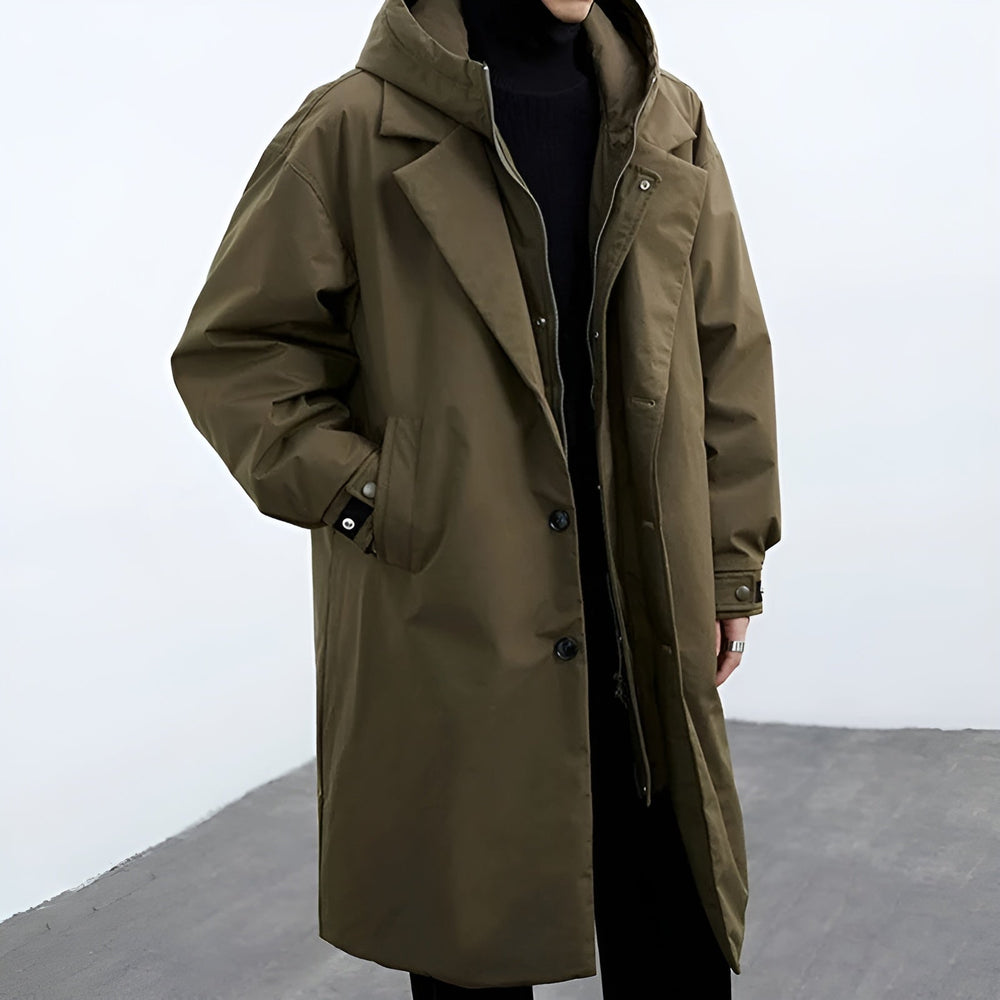 Herren Trenchcoat Mit Modernem Design