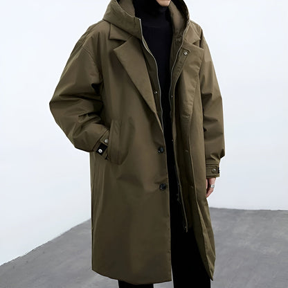 Herren Trenchcoat Mit Modernem Design