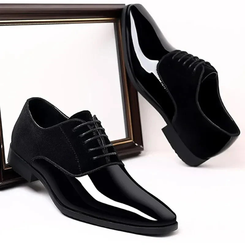 Herren Oxford Schuhe Mit Kontrastfinish Und Schnürdesign