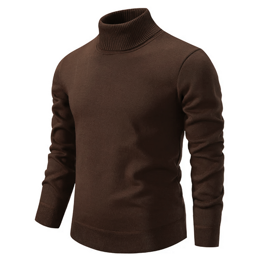 Herren Rollkragenpullover Aus Jungwolle
