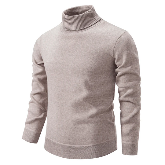 Herren Rollkragenpullover Aus Jungwolle