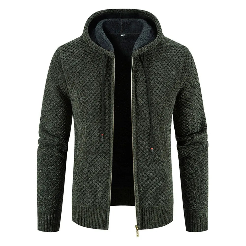 Herren Strickjacke Mit Futter Für Wintertage