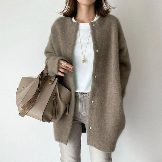Damen Cardigan Mit Knopfleiste