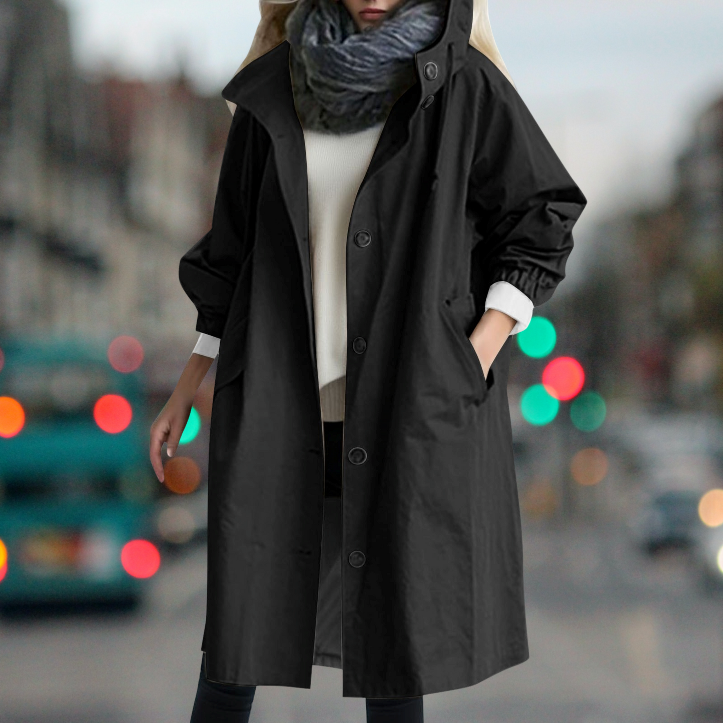 Wasserdichter Warmer Trenchcoat für Damen