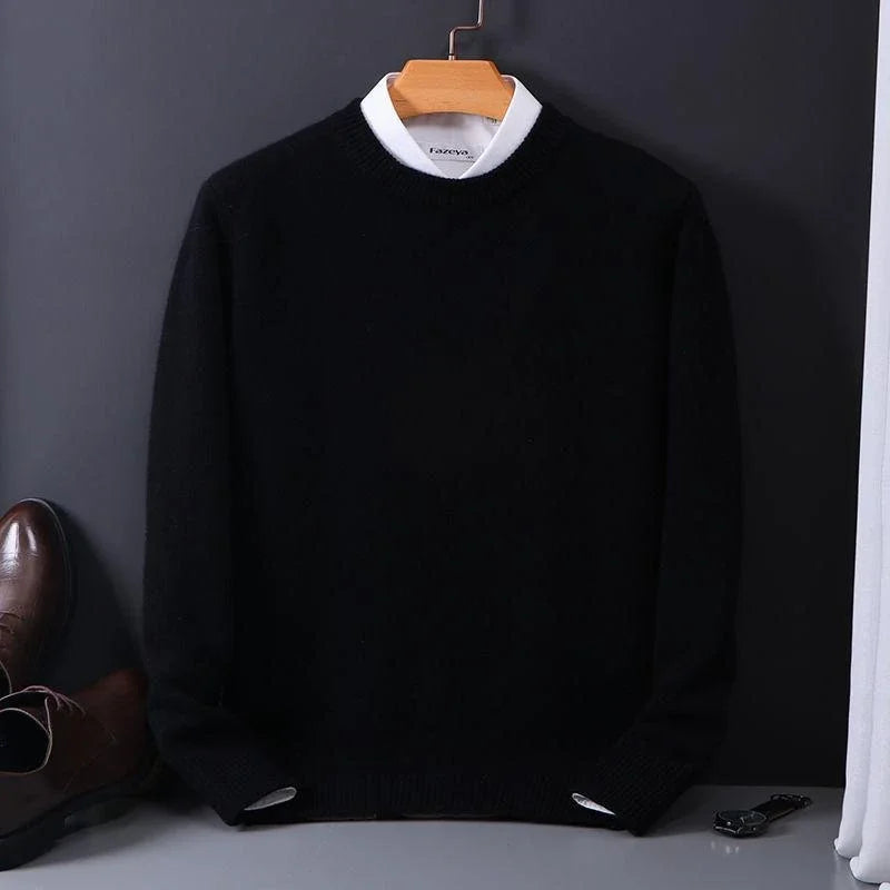 Herren Kaschmirpullover Mit Klassischem Design