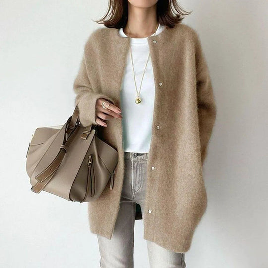 Damen Cardigan Mit Knopfleiste
