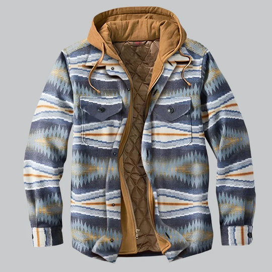 Herren Holzfällerjacke Mit Fleece Futter