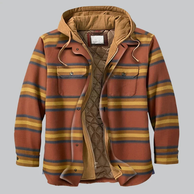 Herren Holzfällerjacke Mit Fleece Futter