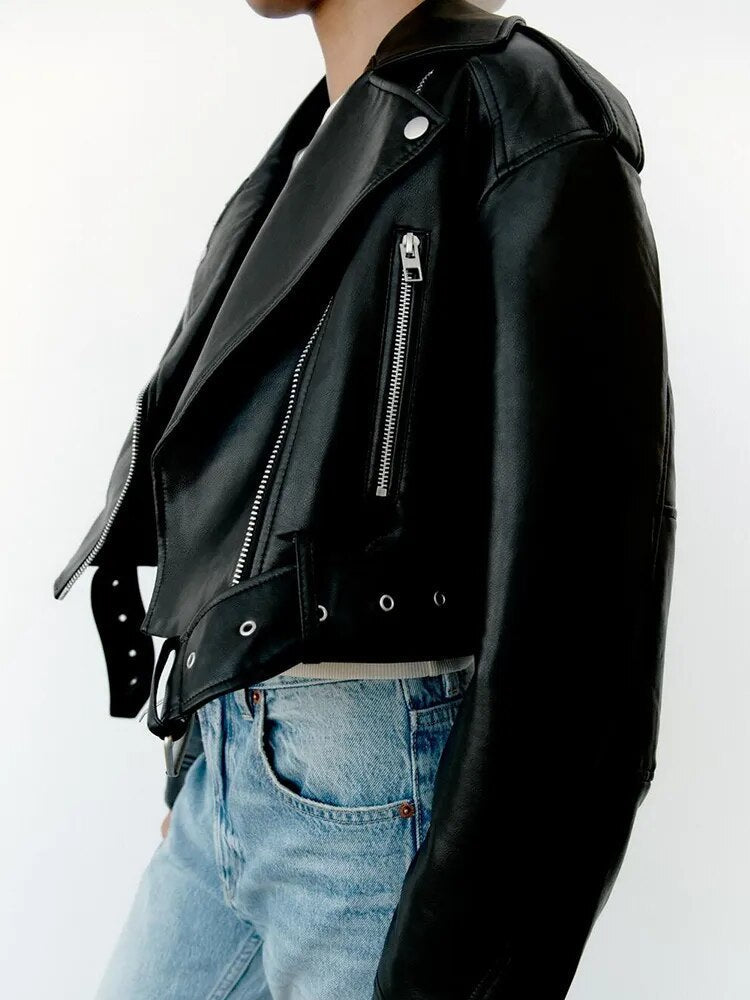 Damen Lederjacke Kurz | Ramoneske Für Alltag & Übergang
