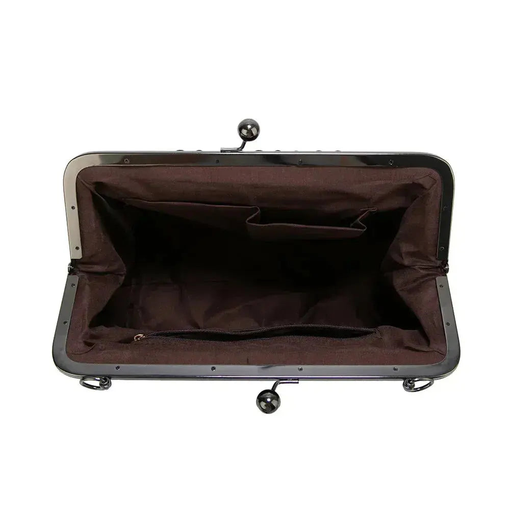 Vintage Handtasche mit Bügelverschluss für Damen
