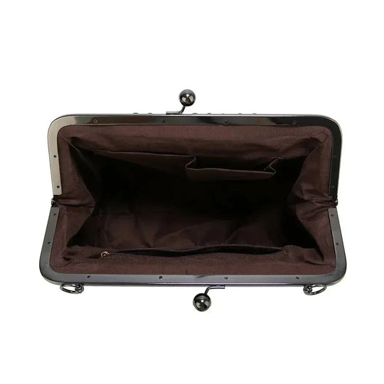 Vintage Handtasche mit Bügelverschluss für Damen