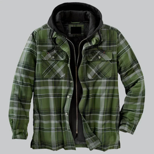 Herren Holzfällerjacke Mit Fleece Futter
