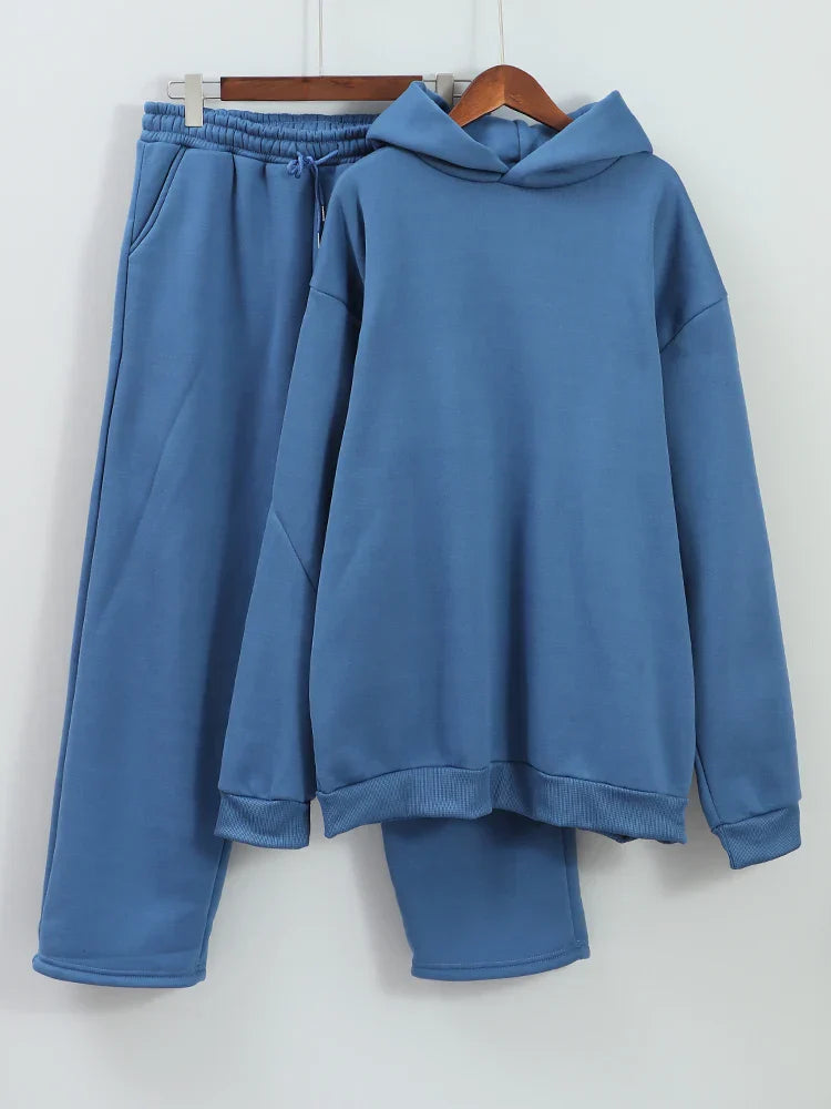 Herren Trainingsanzug Oversized Mit Kapuze Und Hose