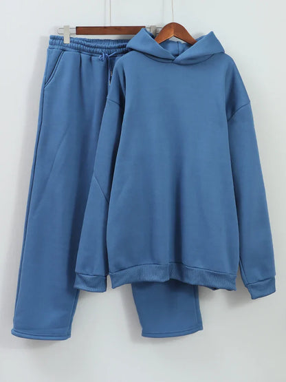 Herren Trainingsanzug Oversized Mit Kapuze Und Hose