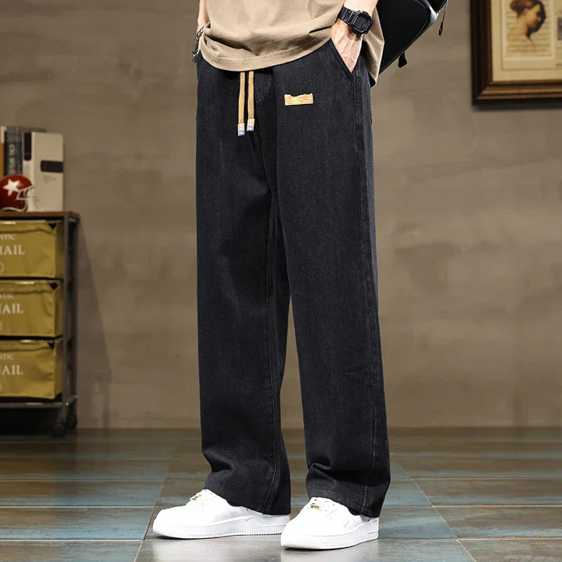 Herren Jeans Mit Kordelzug Und Lockerem Schnitt