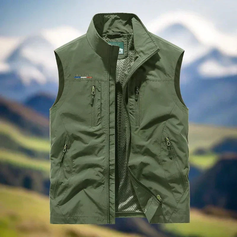Herren Outdoor Weste Mit Vielseitigem Design