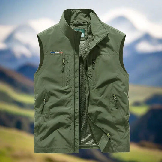 Herren Outdoor Weste Mit Vielseitigem Design