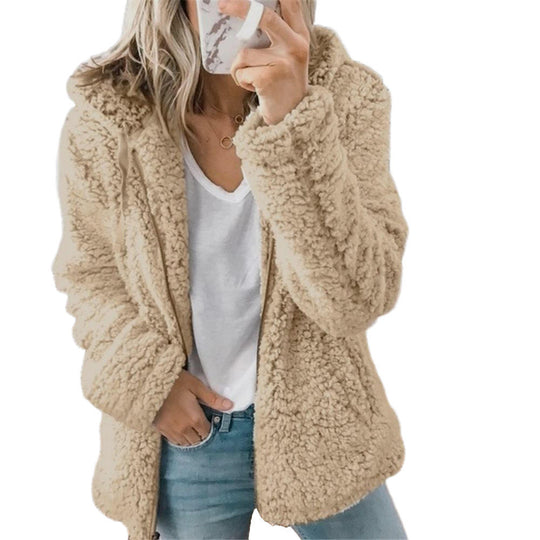 Damen Winterjacke Mit Flauschigem Design