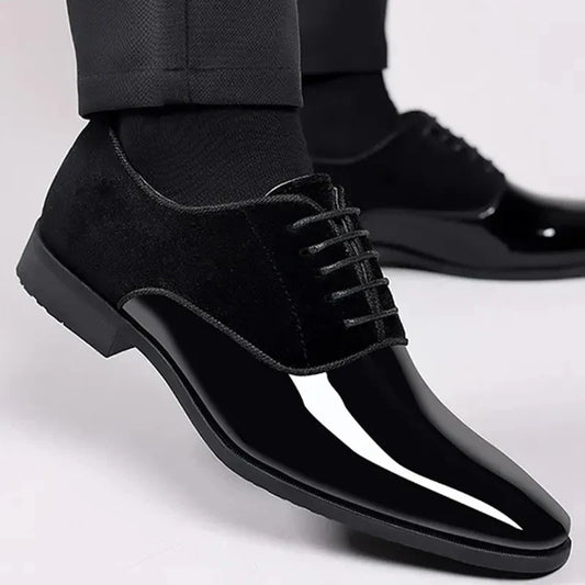 Herren Oxford Schuhe Mit Kontrastfinish Und Schnürdesign