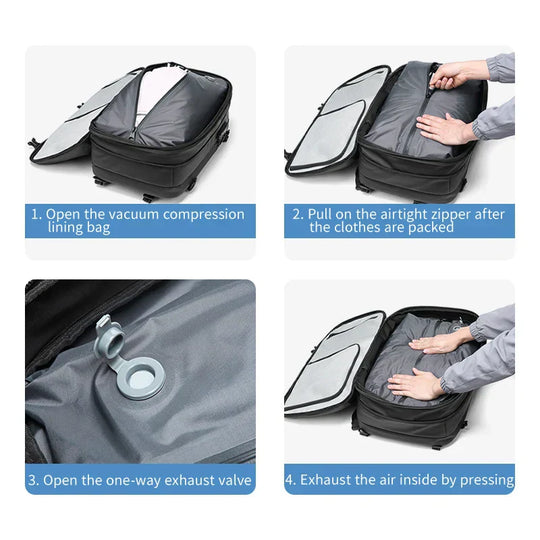 Wasserabweisender Kompressionsrucksack für Herren