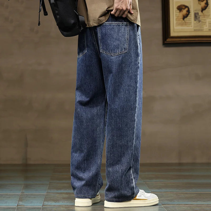 Herren Jeans Mit Kordelzug Und Lockerem Schnitt