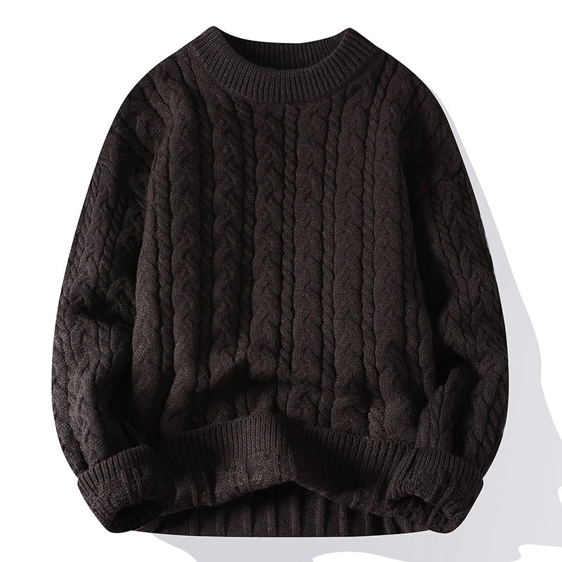 Damen Strickpullover Mit Klassischem Zopfmuster