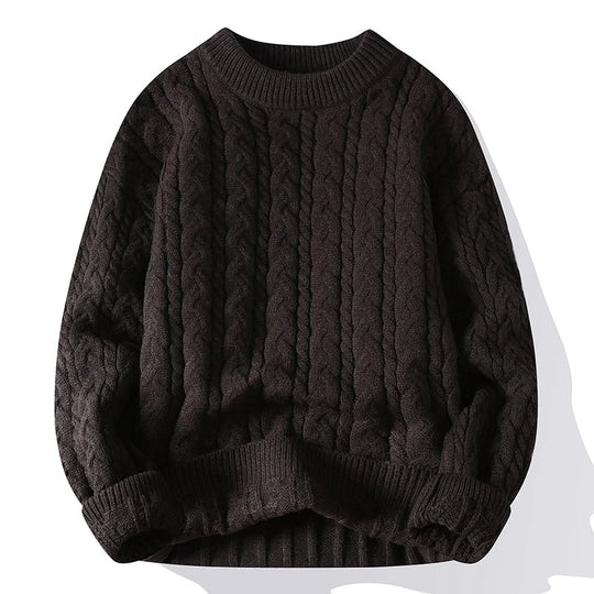 Damen Strickpullover Mit Klassischem Zopfmuster