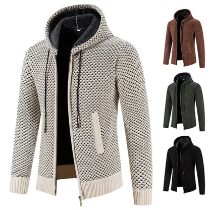 Herren Strickjacke Mit Futter Für Wintertage