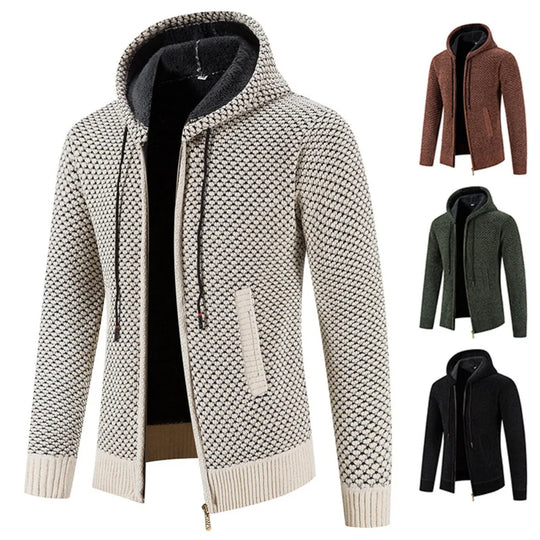 Herren Strickjacke Mit Futter Für Wintertage