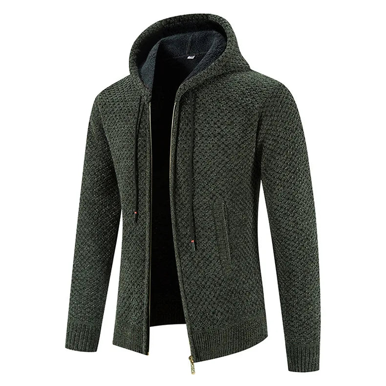 Herren Strickjacke Mit Futter Für Wintertage
